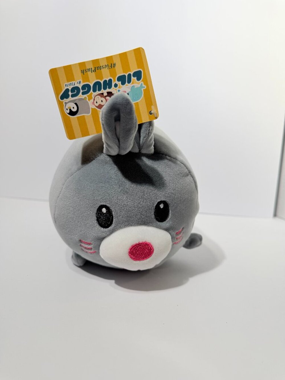 Fiesta Plush Lil Huggy Gray Bunny Rabbit Stuffed Animal Toy New With Tags